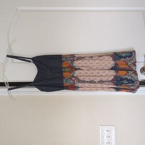 Xhilaration Dress With Denim Bodice And Bohemian Skirt Size Small GUC
